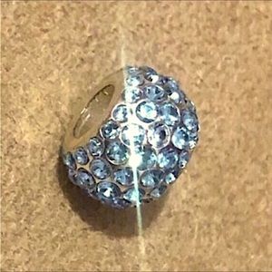 🆕Listing! Brighton Ice Diva bead in light blue, covered with crystals Retired